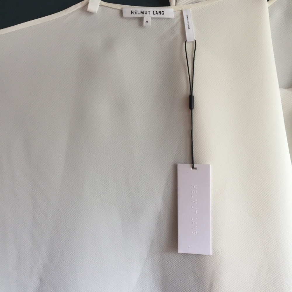 NWT Helmut Lang Tie-back faille top - Picture 7 of 7